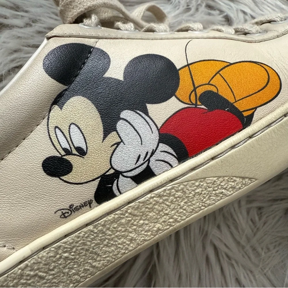 GUCCI x Disney Mickey Mouse Ace Sneakers Men Size 7
